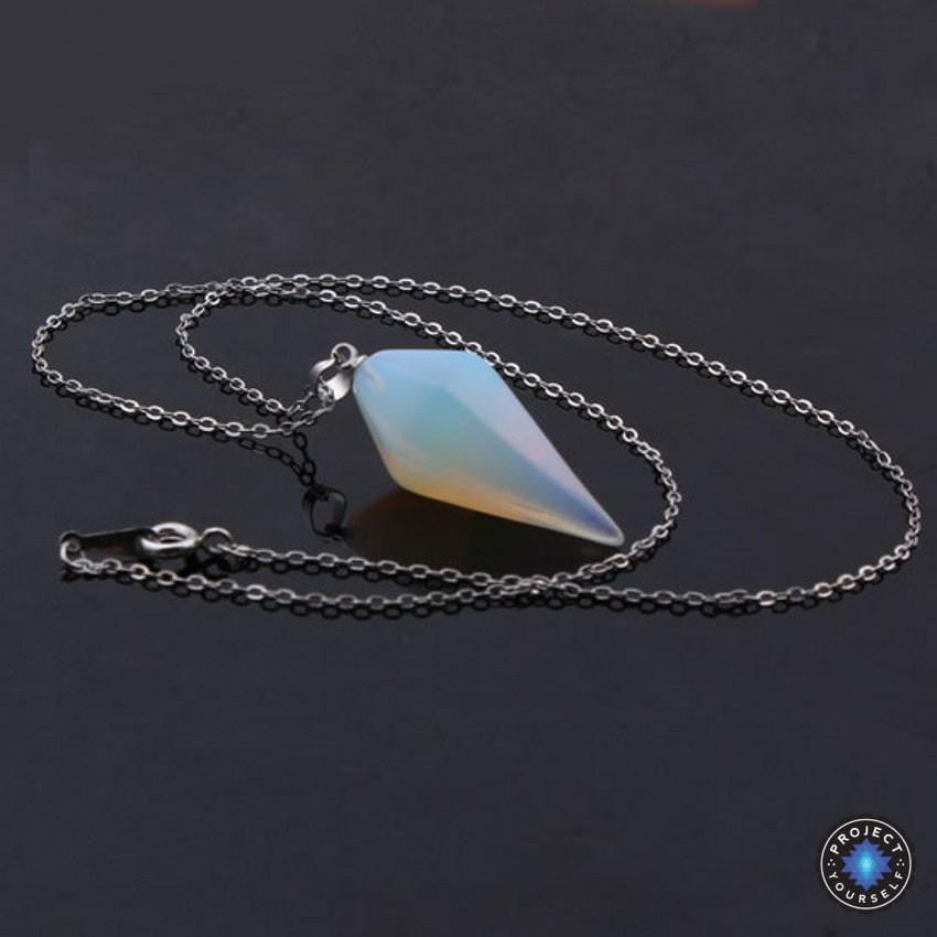 Faceted Crystal Opal for Cleansing Pendulum