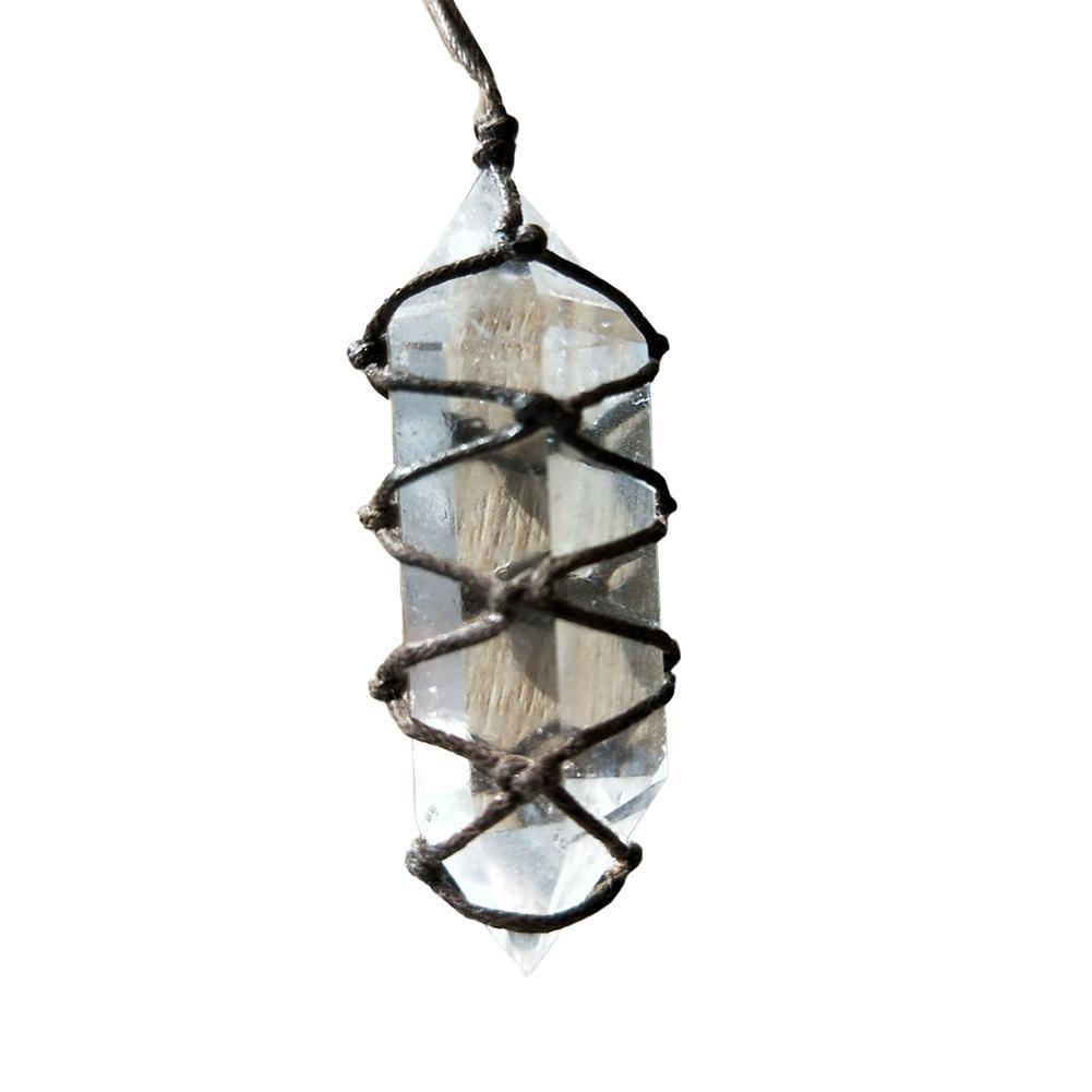 Handmade Natural Crystal Point Necklace Necklace