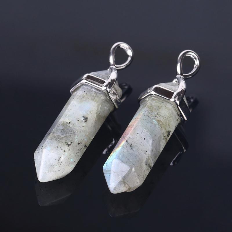 Labradorite Crystal Point Pendant pendant