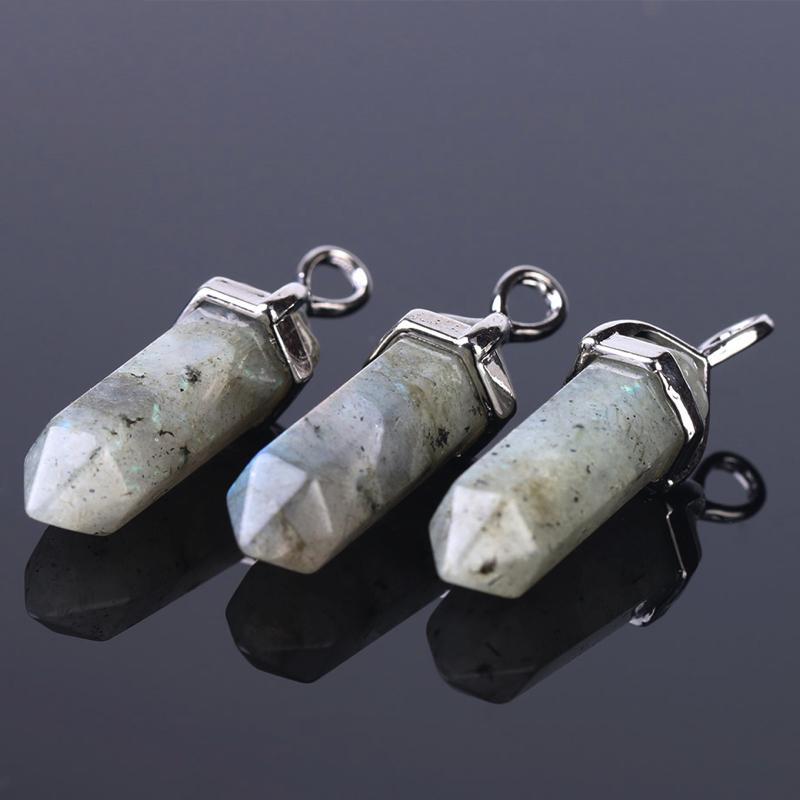 Labradorite Crystal Point Pendant pendant