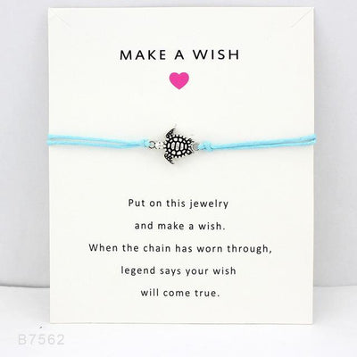 Make A Wish Turtle Bracelet Blue Bracelet