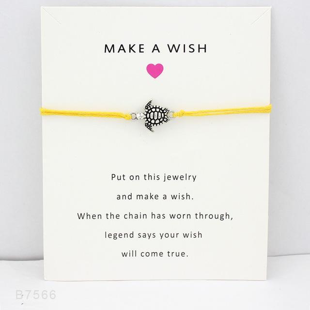 Make A Wish Turtle Bracelet Yellow Bracelet