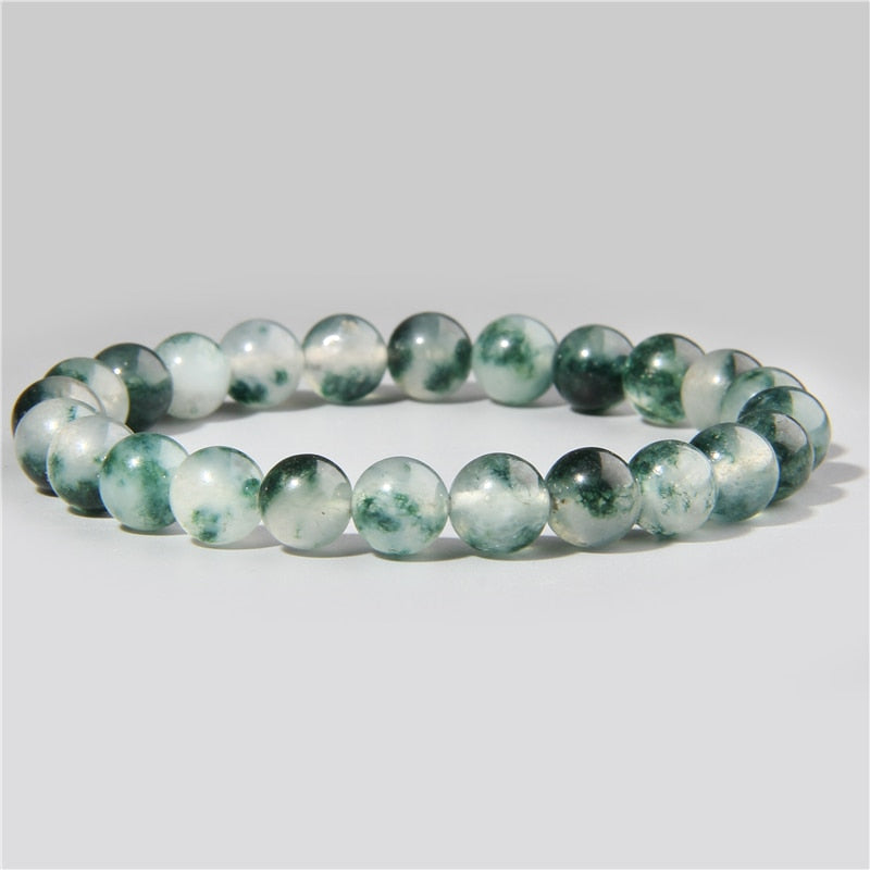 Tranquil Forest Moss Agate Bracelet