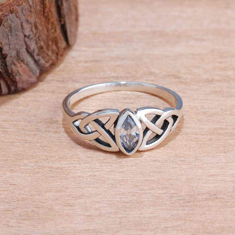 Mystic Triquetra Ring Rings