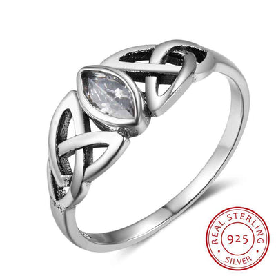 Mystic Triquetra Ring Rings