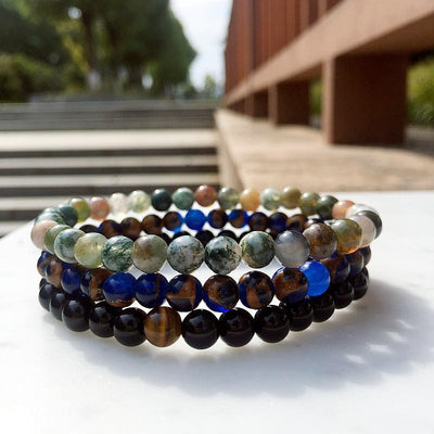 Natural Agate Beads Bracelet Set Bracelet