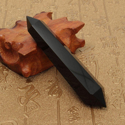 Natural Obsidian Double Terminated Healing Wand Crystals