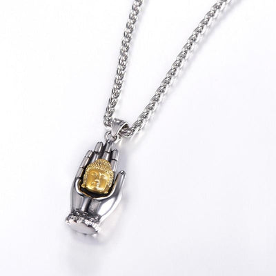 Offerings of Buddha Stainless Steel Necklace Necklace