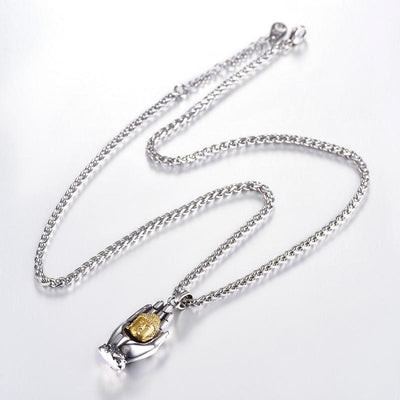 Offerings of Buddha Stainless Steel Necklace Necklace