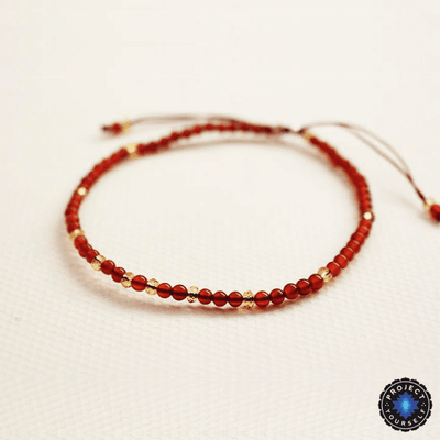 Powerful Mini Gemstone Bracelet Red Agate Bracelet