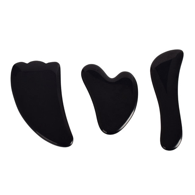 Natural Black Obsidian Body Gua Sha