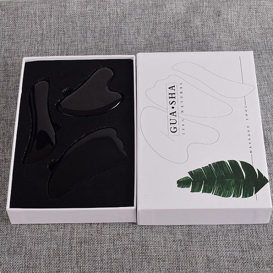 Natural Black Obsidian Body Gua Sha