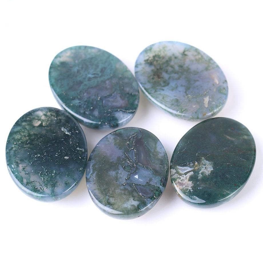 Moss Agate Purifying Cabochon