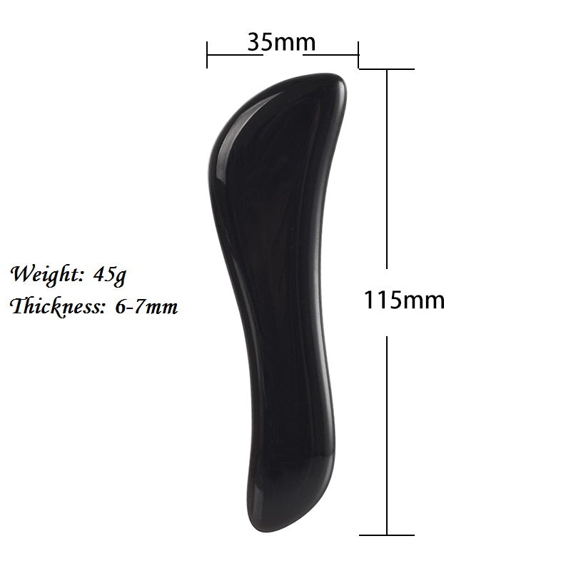 Natural Black Obsidian Body Gua Sha