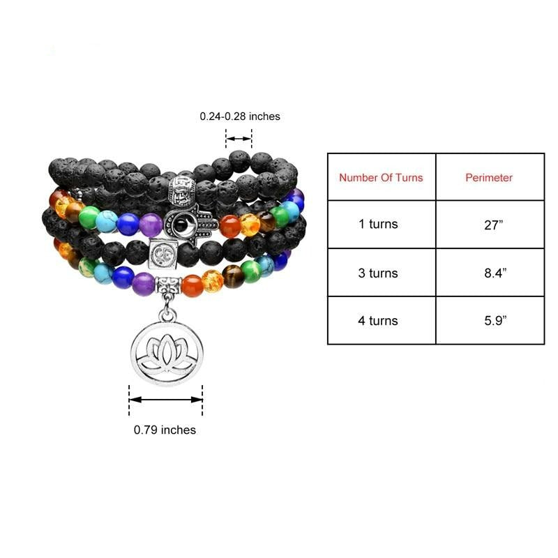 Luminous Chakras Diffuser Mala