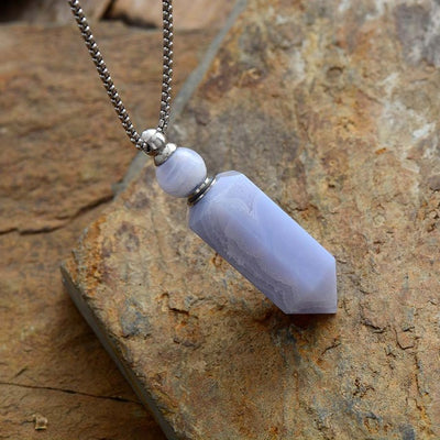 Calming Essential Oil Diffuser Gemstone Pendant