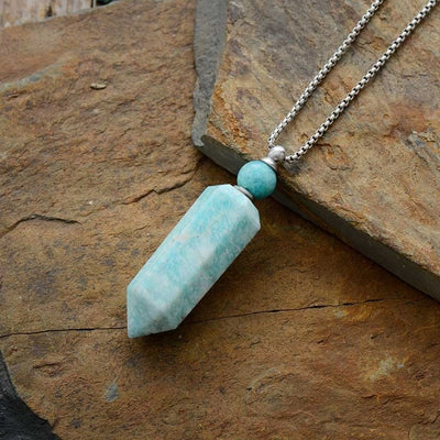 Calming Essential Oil Diffuser Gemstone Pendant