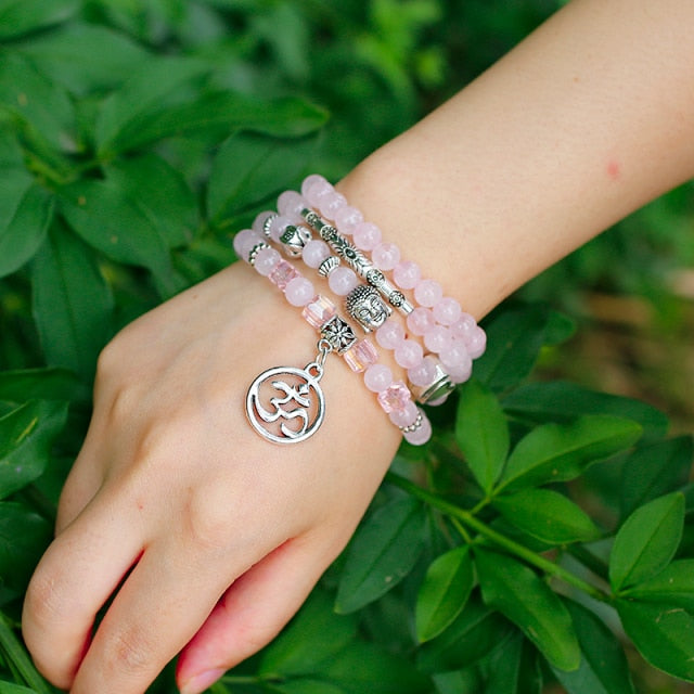 The Loving Healer Rose Quartz Mala