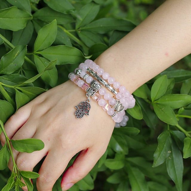 The Loving Healer Rose Quartz Mala