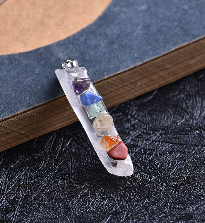 Healing Seven Chakra Crystals Necklace