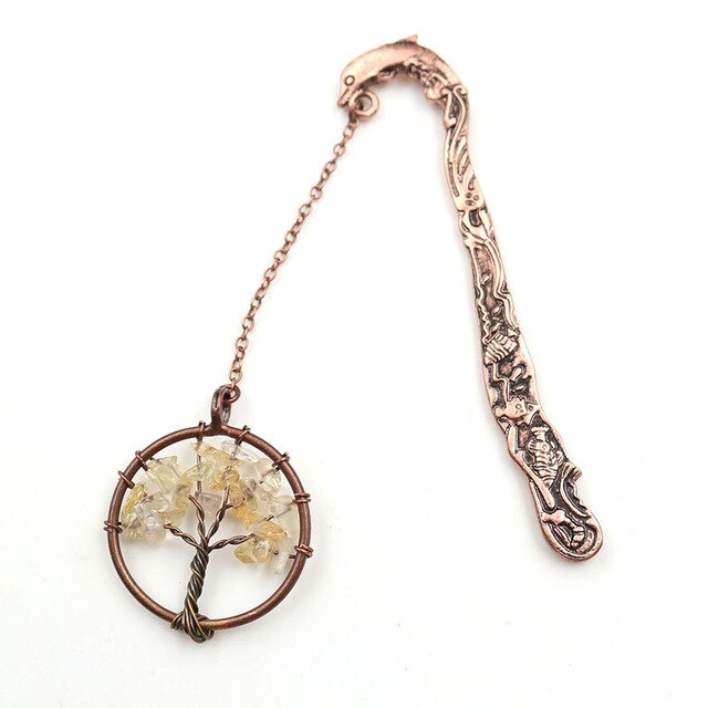 Vintage Tree of Life Charm Bookmark