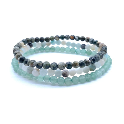 Stones of Courage Triple Bracelet Set