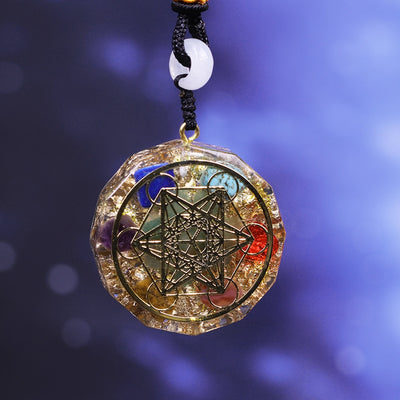 Healing 7 Chakra Orgonite Necklace