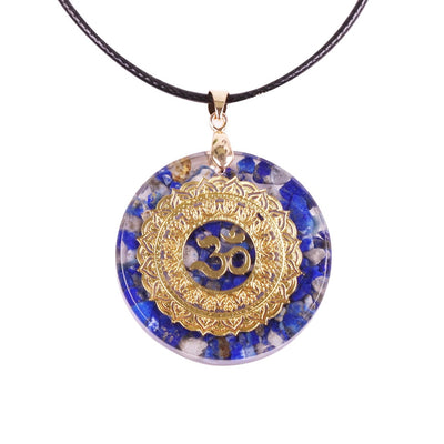 Calm Blue Ocean Orgonite Necklace