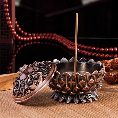 Lotus Dragon Incense Burner