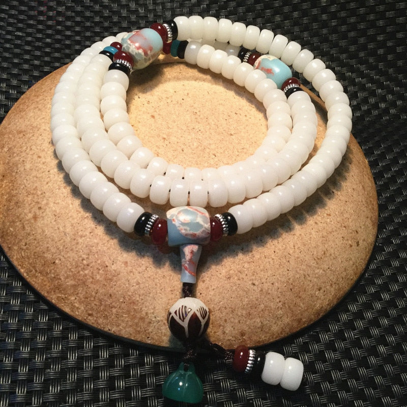 White Jade 108 Purity Mala