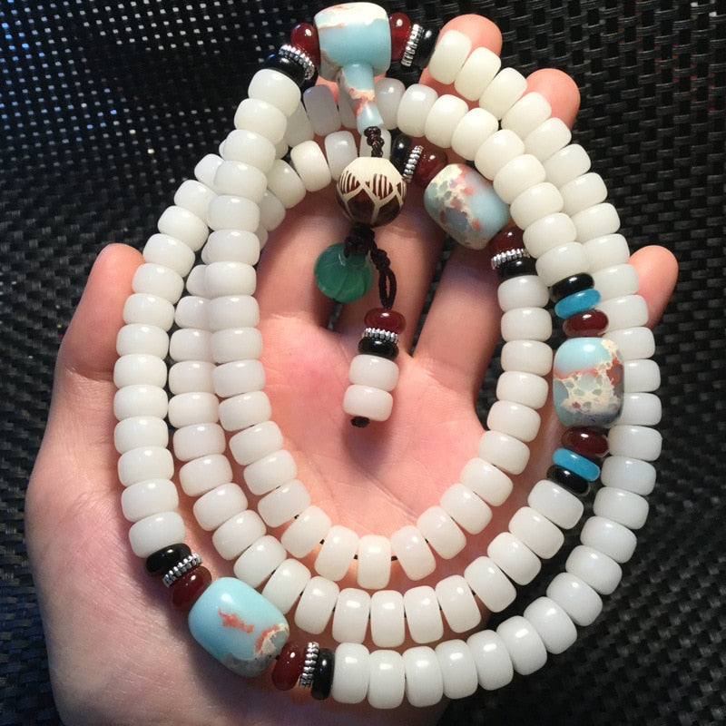 White Jade 108 Purity Mala