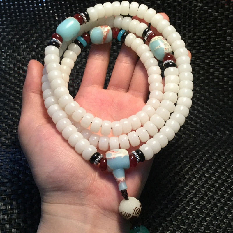 White Jade 108 Purity Mala