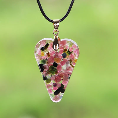 EMF Protection Tourmaline Orgonite Necklace