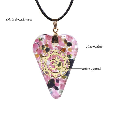 EMF Protection Tourmaline Orgonite Necklace