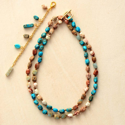 High Energy Jasper Lariat Necklace