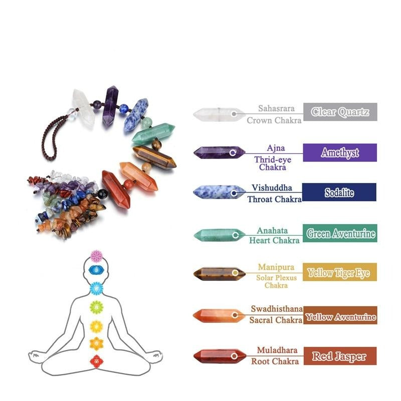 7 Chakra Tumbled Gemstone Ornament