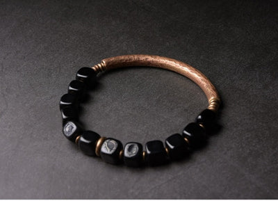 Copper Obsidian Protection Bracelet