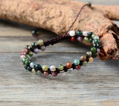 Indian Onyx Handmade Braided Bracelet