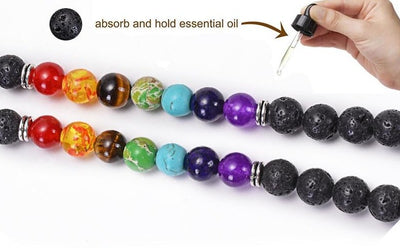 7 Treasure Lava Stone Mala