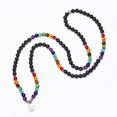 7 Treasure Lava Stone Mala