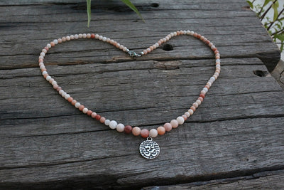 Natural Pink Aventurine Japamala Beads