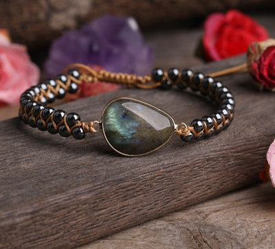 Labradorite Beaded Bracelet