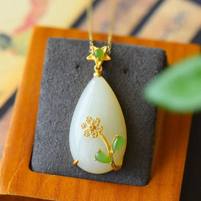 Hetian White Jade Peace Pendant