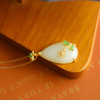 Hetian White Jade Peace Pendant