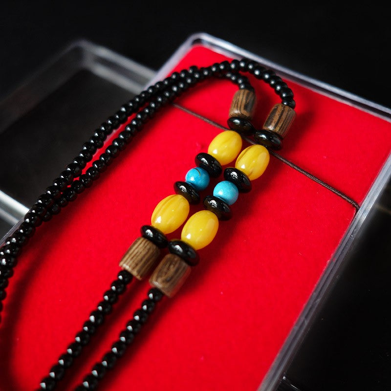 Tibetan Prayer Wheel Pendant Necklace