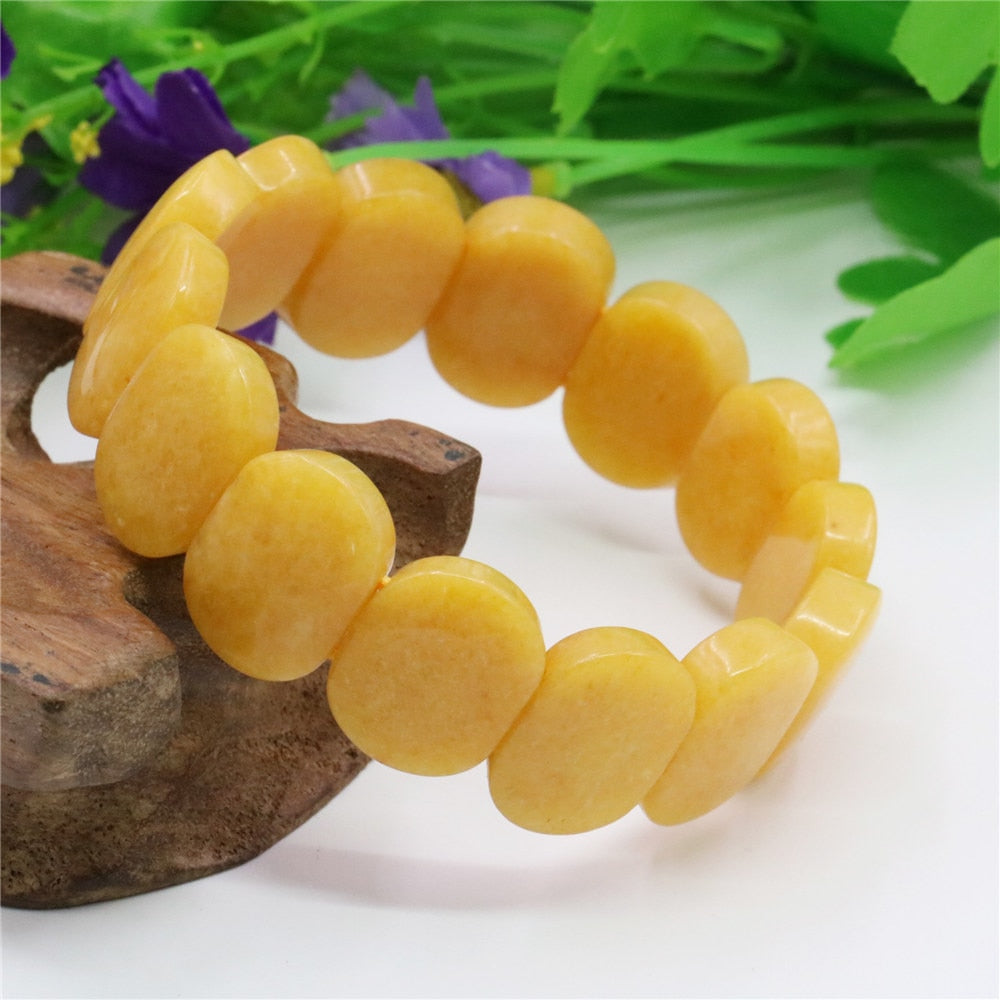 Purity Yellow Jade Bracelet