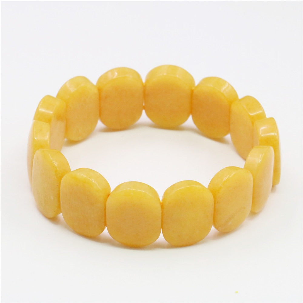 Purity Yellow Jade Bracelet