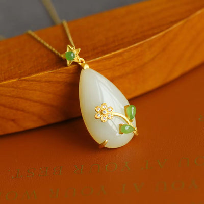 Hetian White Jade Peace Pendant