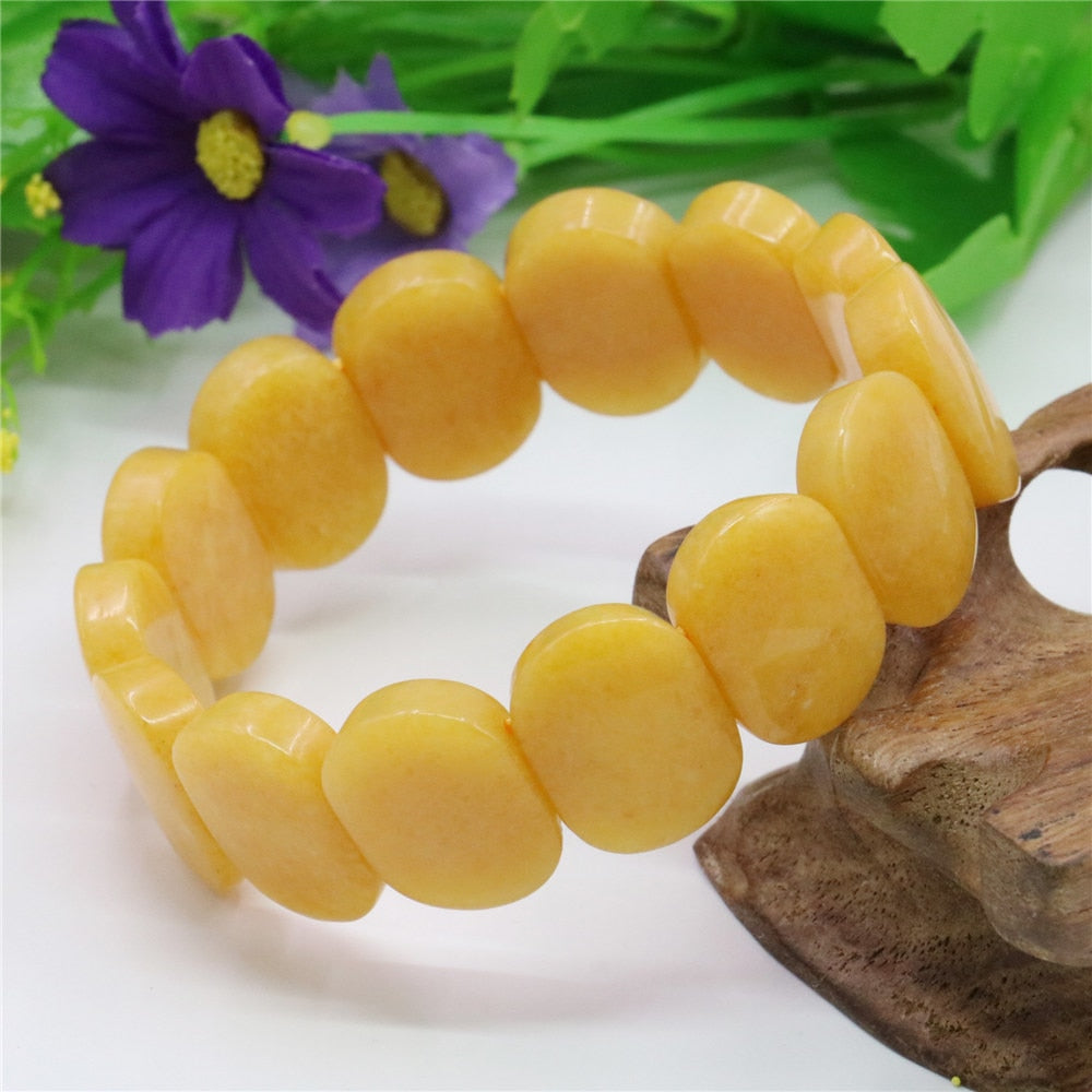 Purity Yellow Jade Bracelet