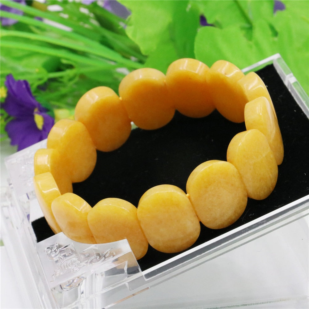 Purity Yellow Jade Bracelet